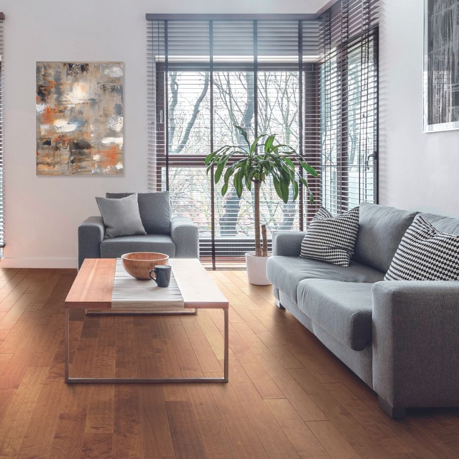 Hardwood in living room